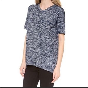 rag & bone Heathered blue Giada t shirt size M